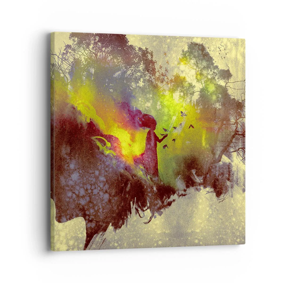 Bild auf Leinwand - Leinwandbild - Mutter Natur - 40x40 cm