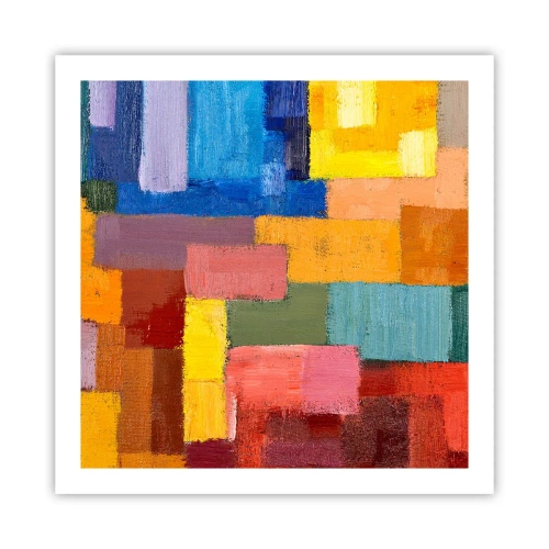 Poster - Jeder ist anders, alle bunt - 60x60 cm