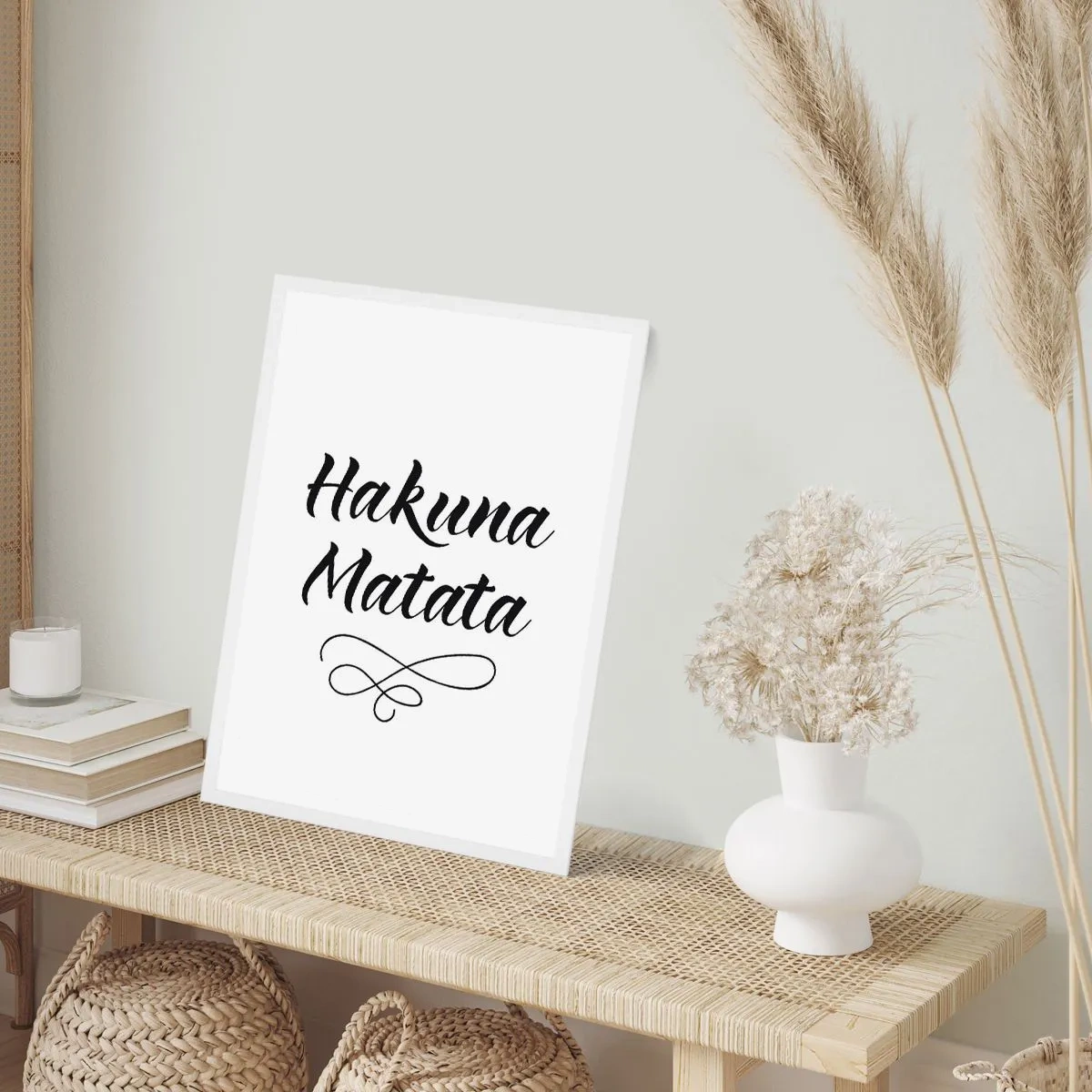 Poster in einem weißen Rahmen - Bester Ratschlag - 61x91 cm