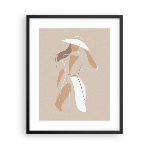 Poster in einem schwarzem Rahmen - Mode macht Spaß - 40x50 cm