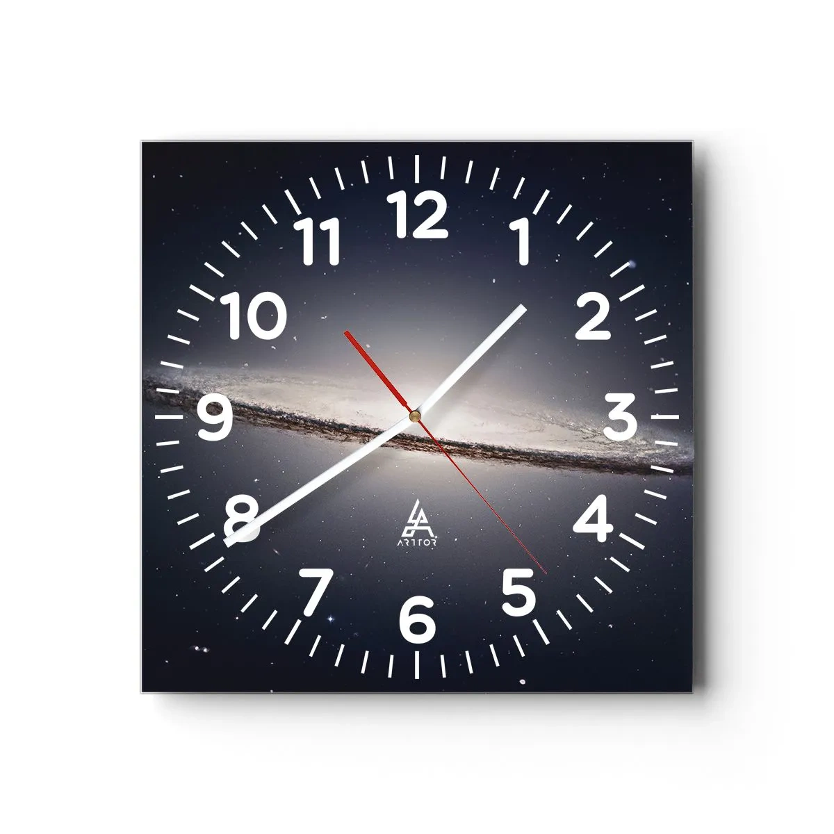 Wanduhr - Glasuhr - Vor langer Zeit in einer weit entfernten Galaxie ... - 30x30 cm