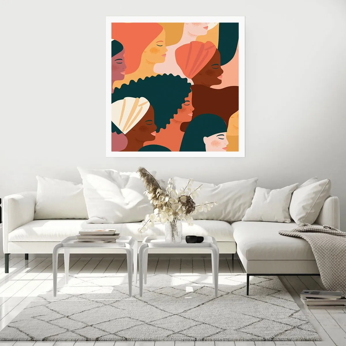 Poster - Nur Weiblichkeit - 30x30 cm