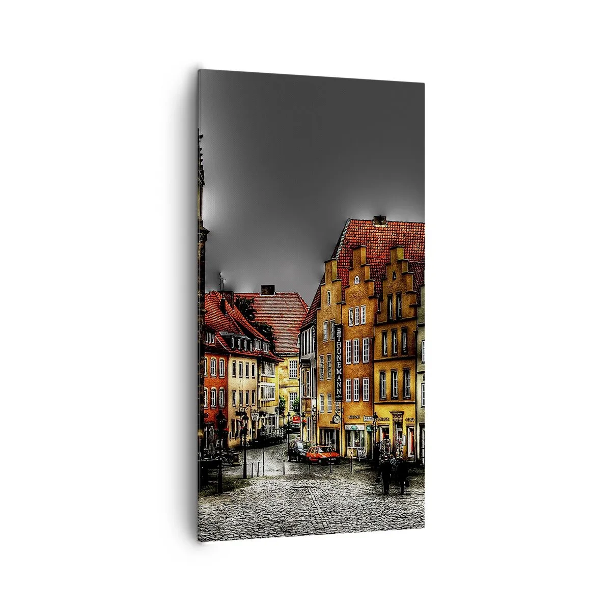 Bild auf Leinwand - Leinwandbild - Es fehlt nur noch ein verzaubertes Taxi - 65x120 cm