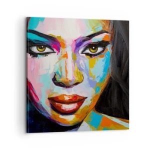 Bild auf Leinwand - Leinwandbild - Es ist unmöglich die Augen abzuwenden - 60x60 cm