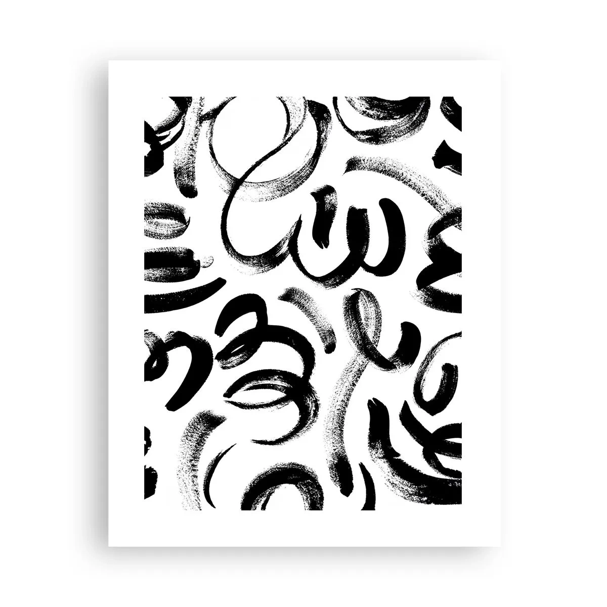 Poster - Schwarz auf Weiß - 40x50 cm