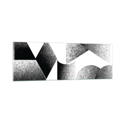 Glasbild - Bild auf glas - Winkel und Ovale - 90x30 cm