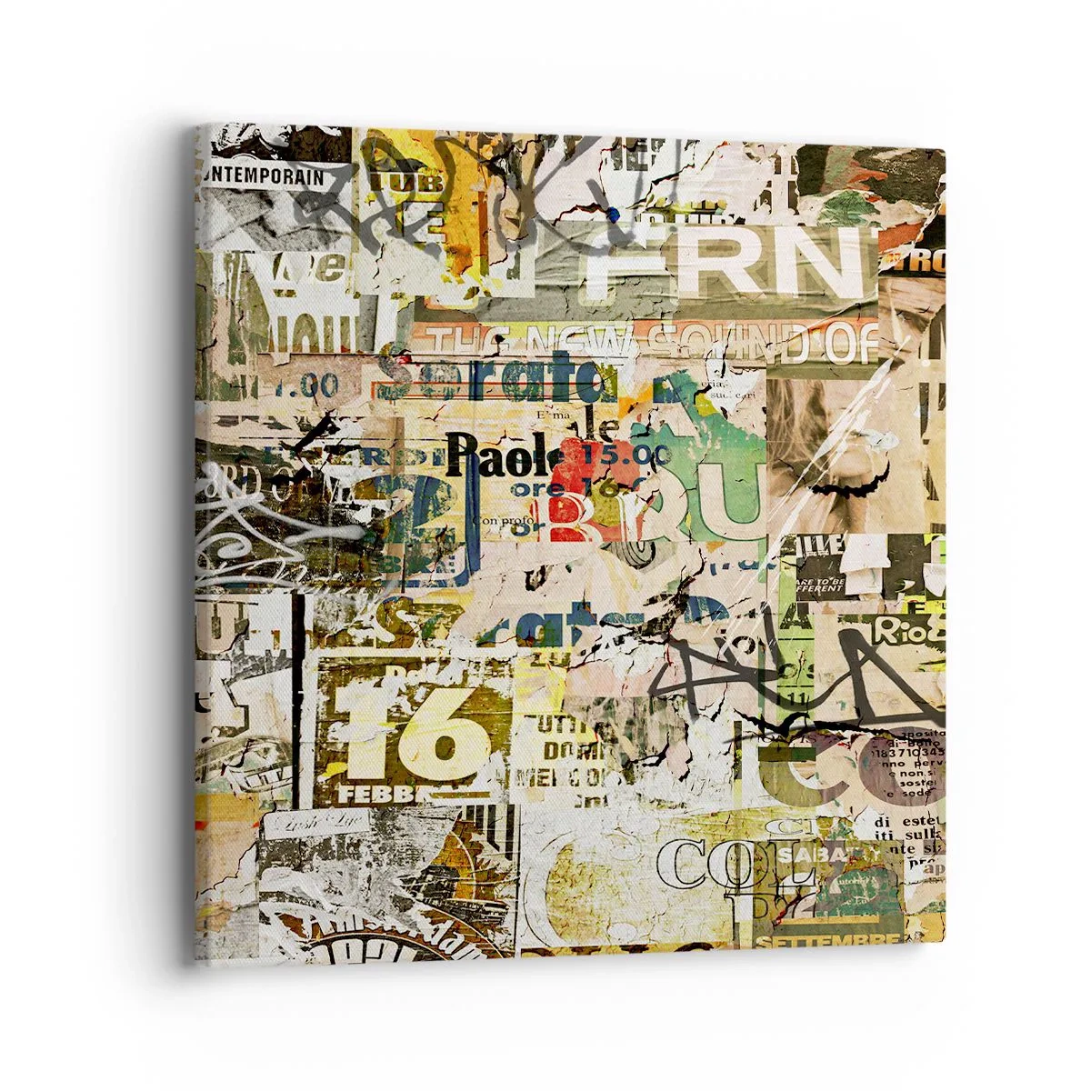 Bild auf Leinwand - Leinwandbild - Ach, es passiert... - 40x40 cm