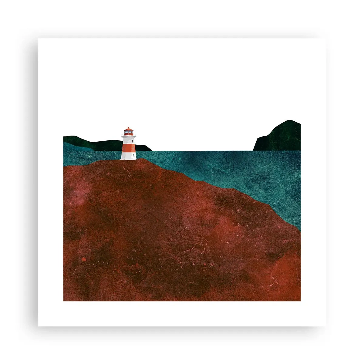 Poster - Aufs Meer starren - 40x40 cm