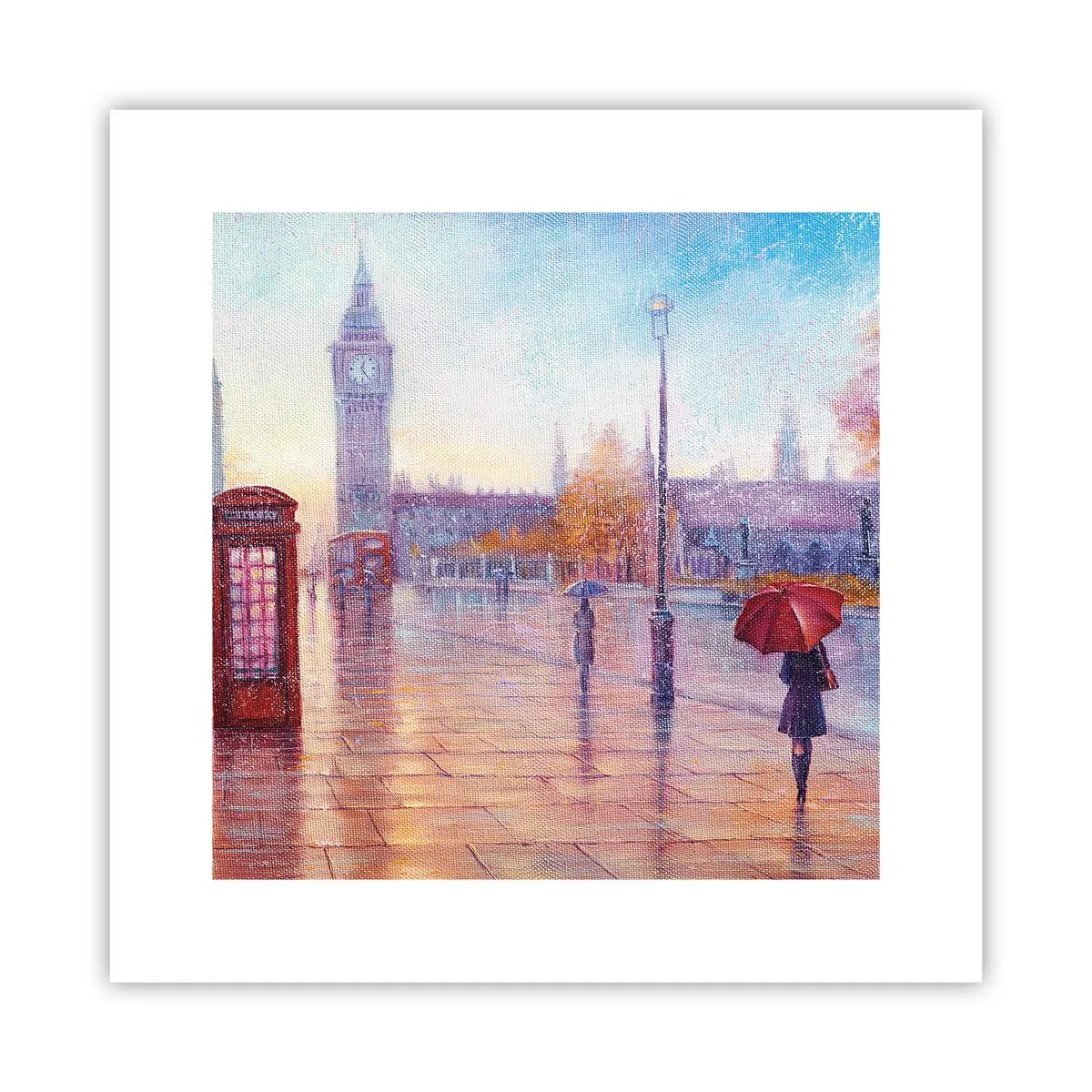 Poster - Londoner Herbsttag - 30x30 cm