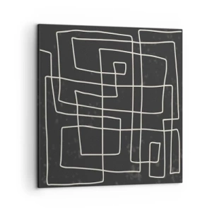 Bild auf Leinwand - Leinwandbild - Nicht so einfach - 50x50 cm