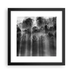 Poster in einem schwarzem Rahmen - In Lichtstrahlen - 30x30 cm