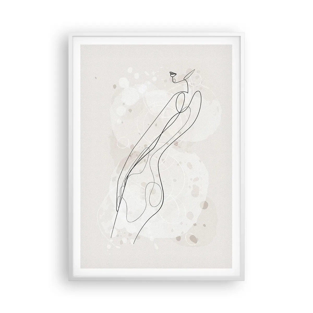 Poster in einem weißen Rahmen - Der Blick schweift - 70x100 cm