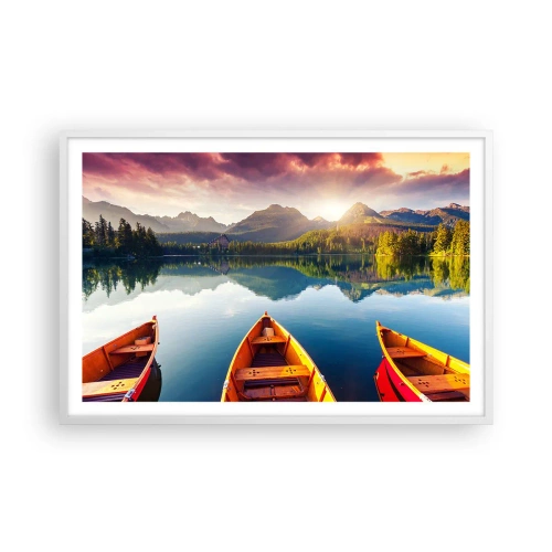 Poster in einem weißen Rahmen - Nichts gegen die Natur - 91x61 cm