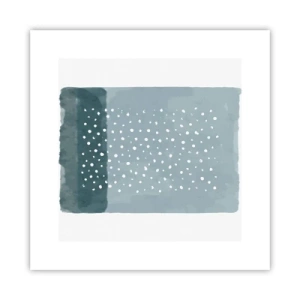 Poster - Auf Blau gewachsen - 30x30 cm