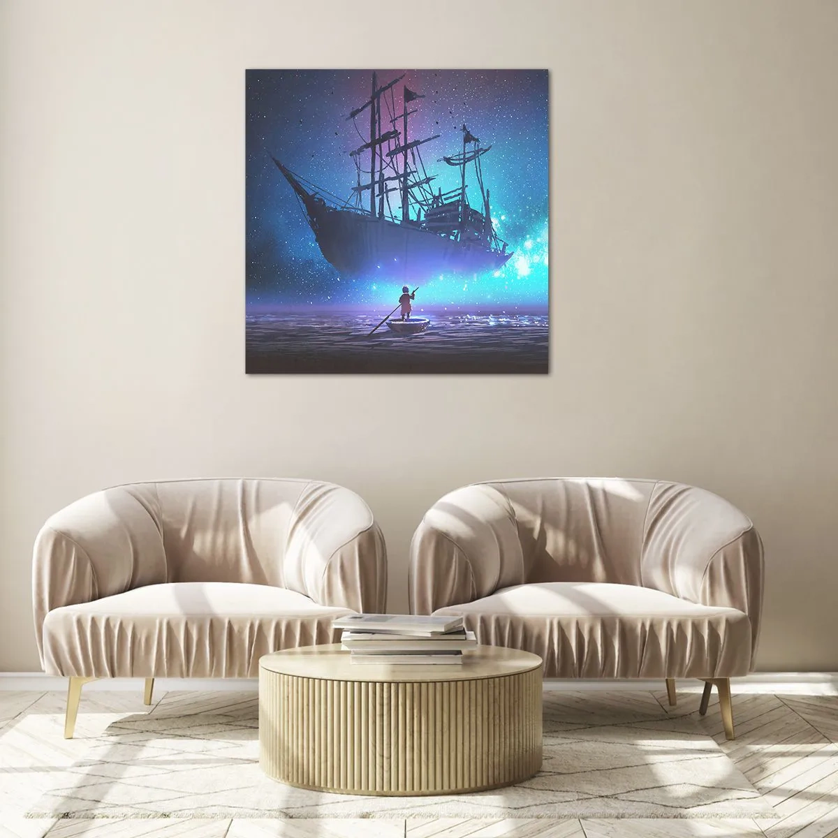 Glasbild - Bild auf glas - Begegnung mit dem Mythos des Meeres - 40x40 cm