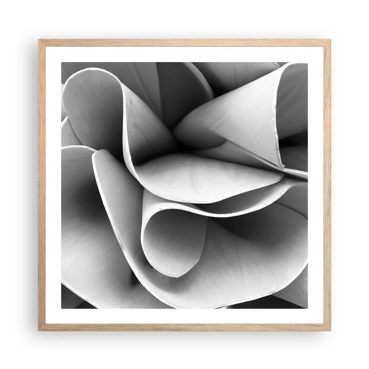Poster in einem Rahmen aus heller Eiche - Es passiert im Weltraum - 60x60 cm