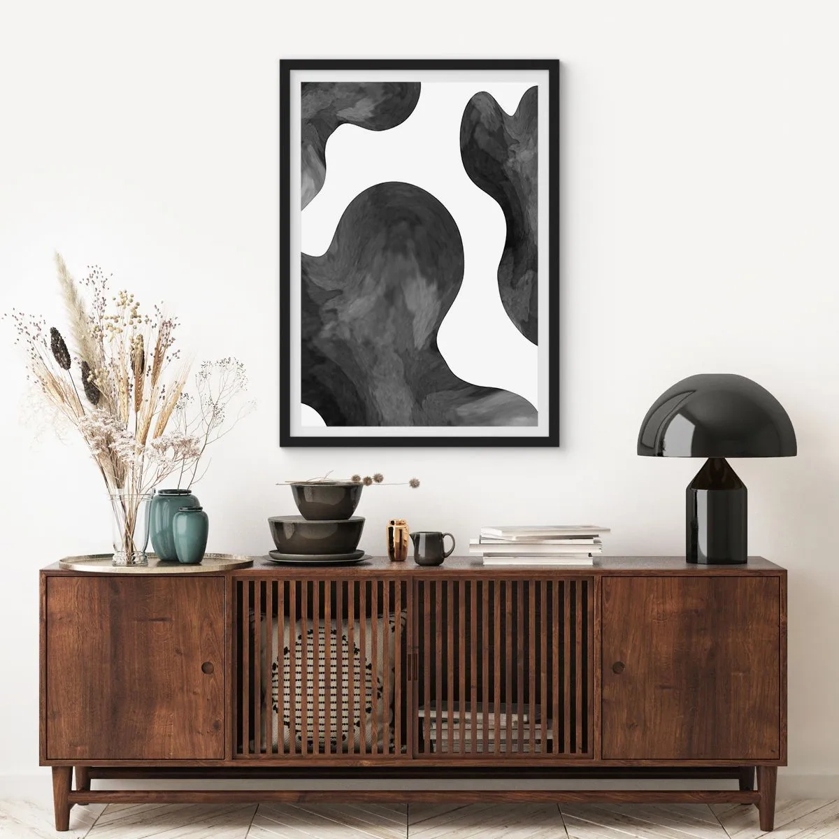 Poster in einem schwarzem Rahmen - Milchstraße - 70x100 cm