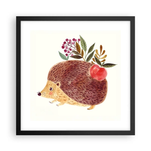 Poster in einem schwarzem Rahmen - Und dann magst du mich schon - 40x40 cm