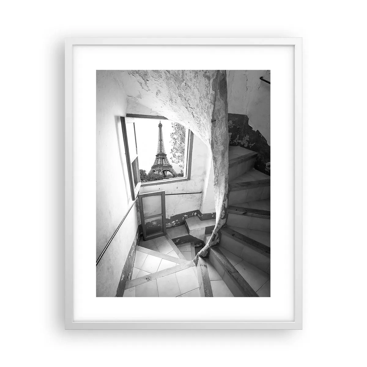 Poster in einem weißen Rahmen - Was für eine Aussicht! - 40x50 cm