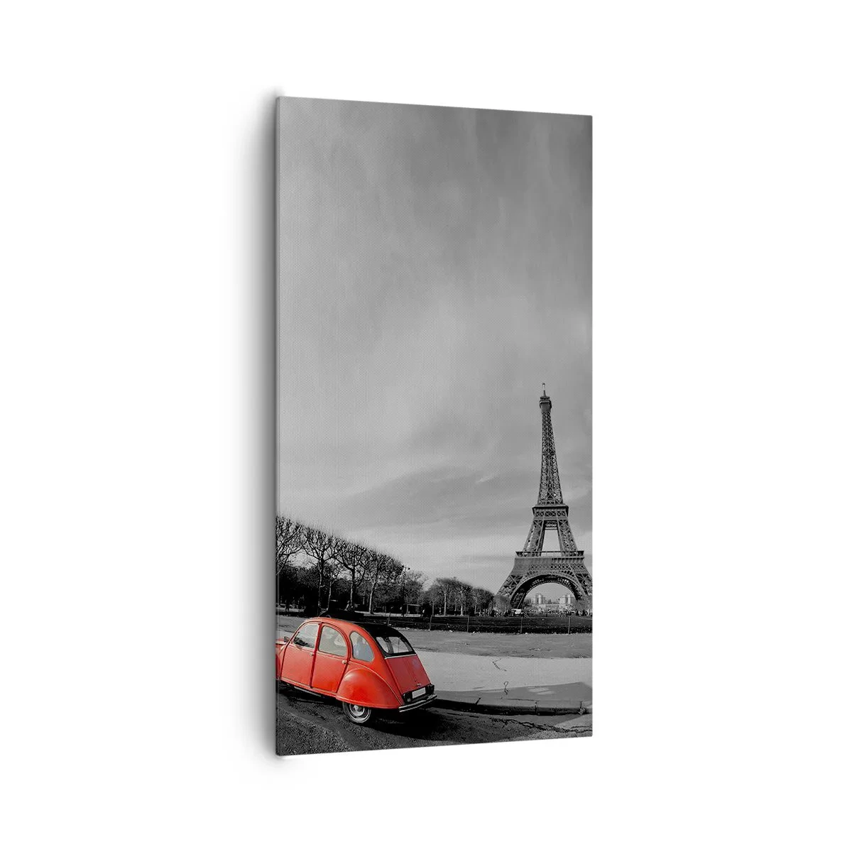 Bild auf Leinwand - Leinwandbild - Pariser als Paris selbst - 65x120 cm