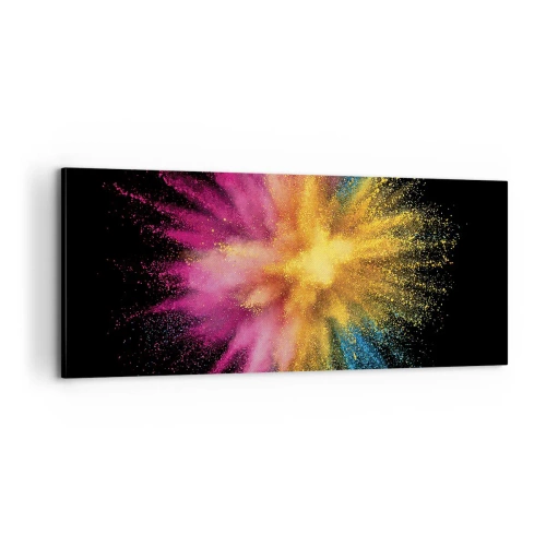 Bild auf Leinwand - Leinwandbild - Die Geburt der Farben - 100x40 cm