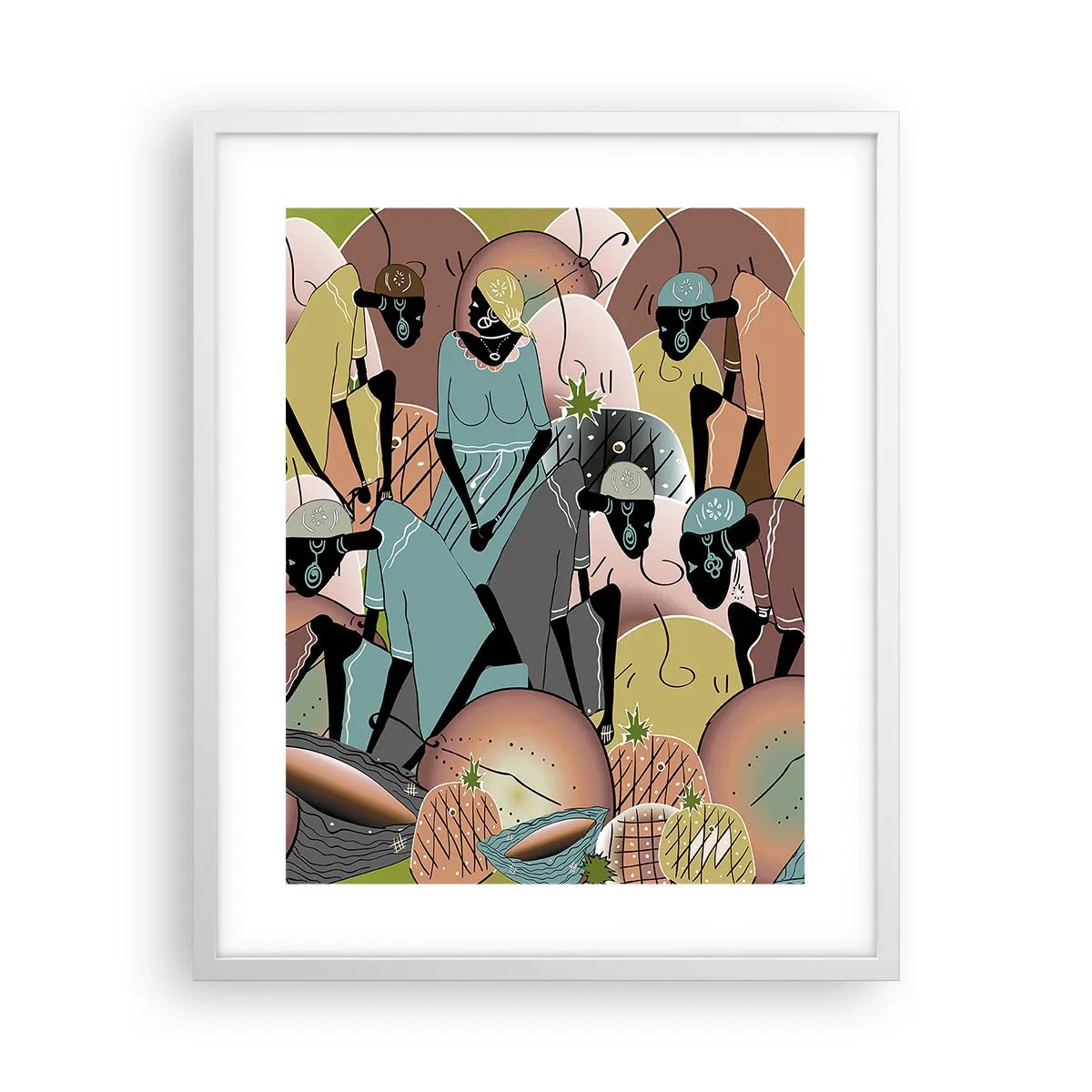 Poster in einem weißen Rahmen - Ein toller Urlaub steht bevor - 40x50 cm