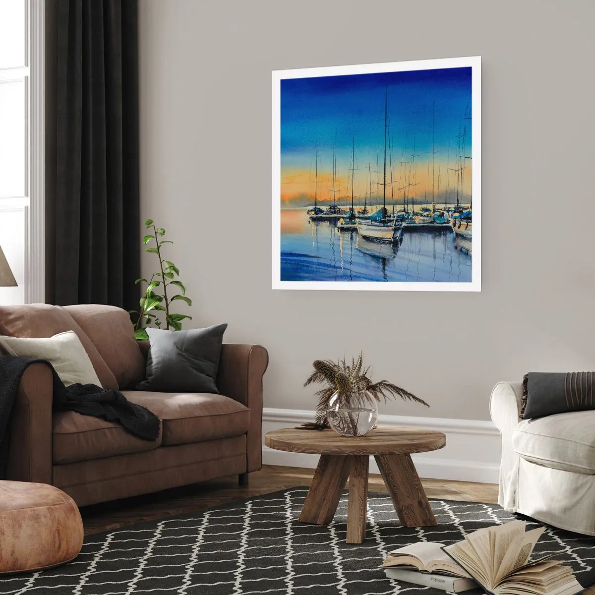 Poster - Ende eines guten Tages - 40x40 cm