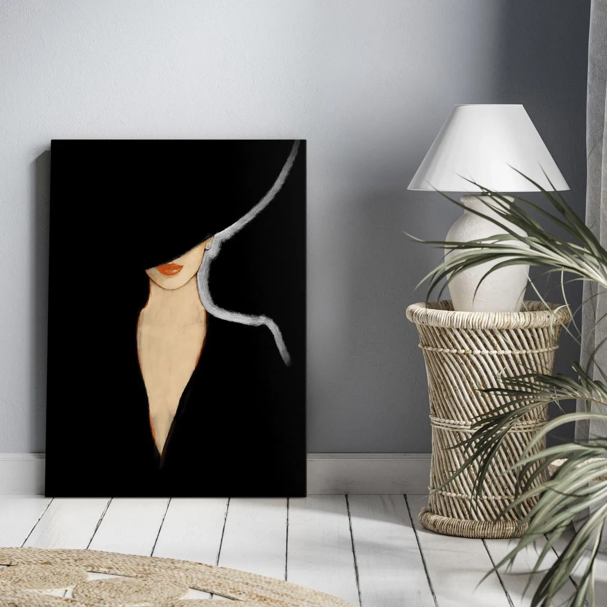 Bild auf Leinwand - Leinwandbild - Eleganz und Stil - 45x80 cm