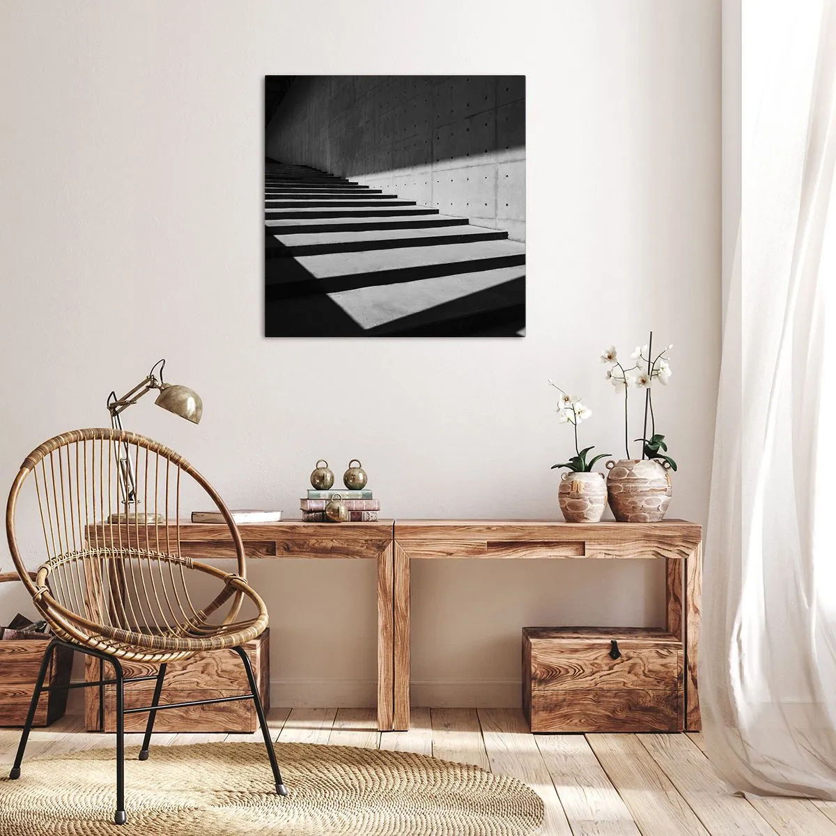 Bild auf Leinwand - Leinwandbild - Rohe Schönheit des Modernismus - 30x30 cm