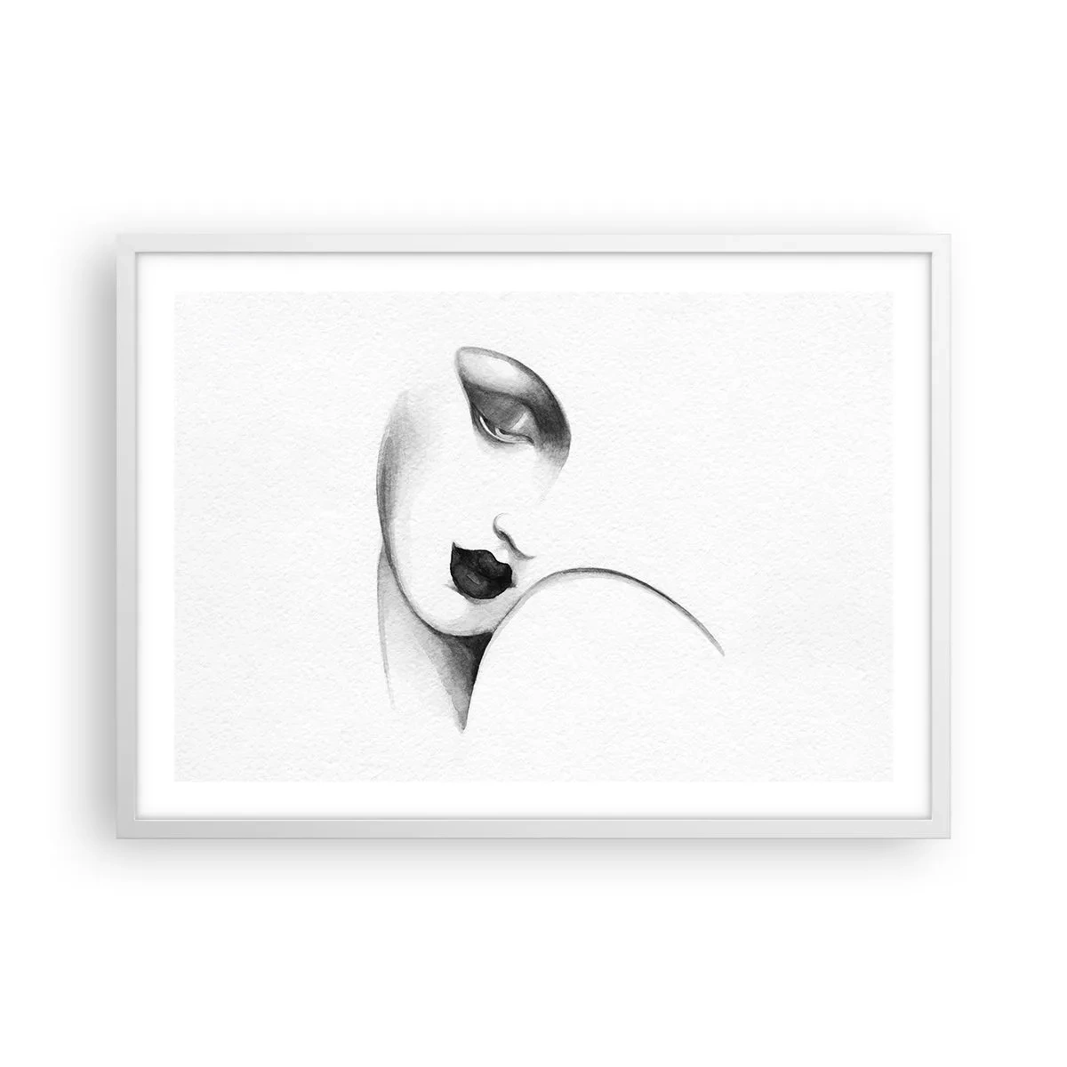 Poster in einem weißen Rahmen - Im Stil von Łempicka - 70x50 cm