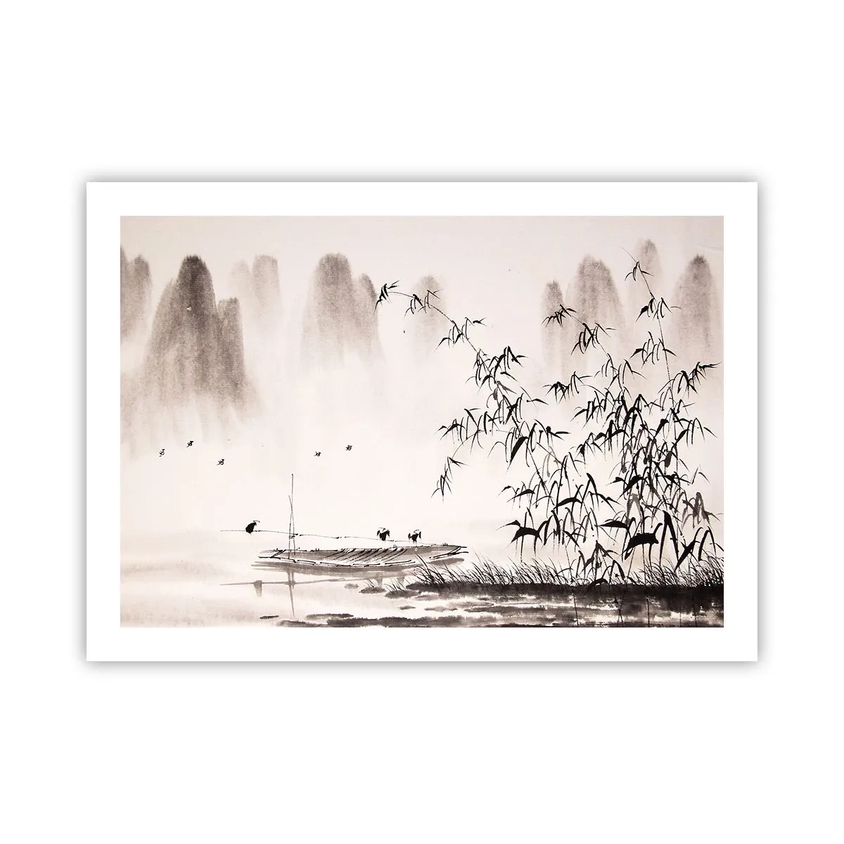 Poster - Die Stille der Reisfelder - 70x50 cm