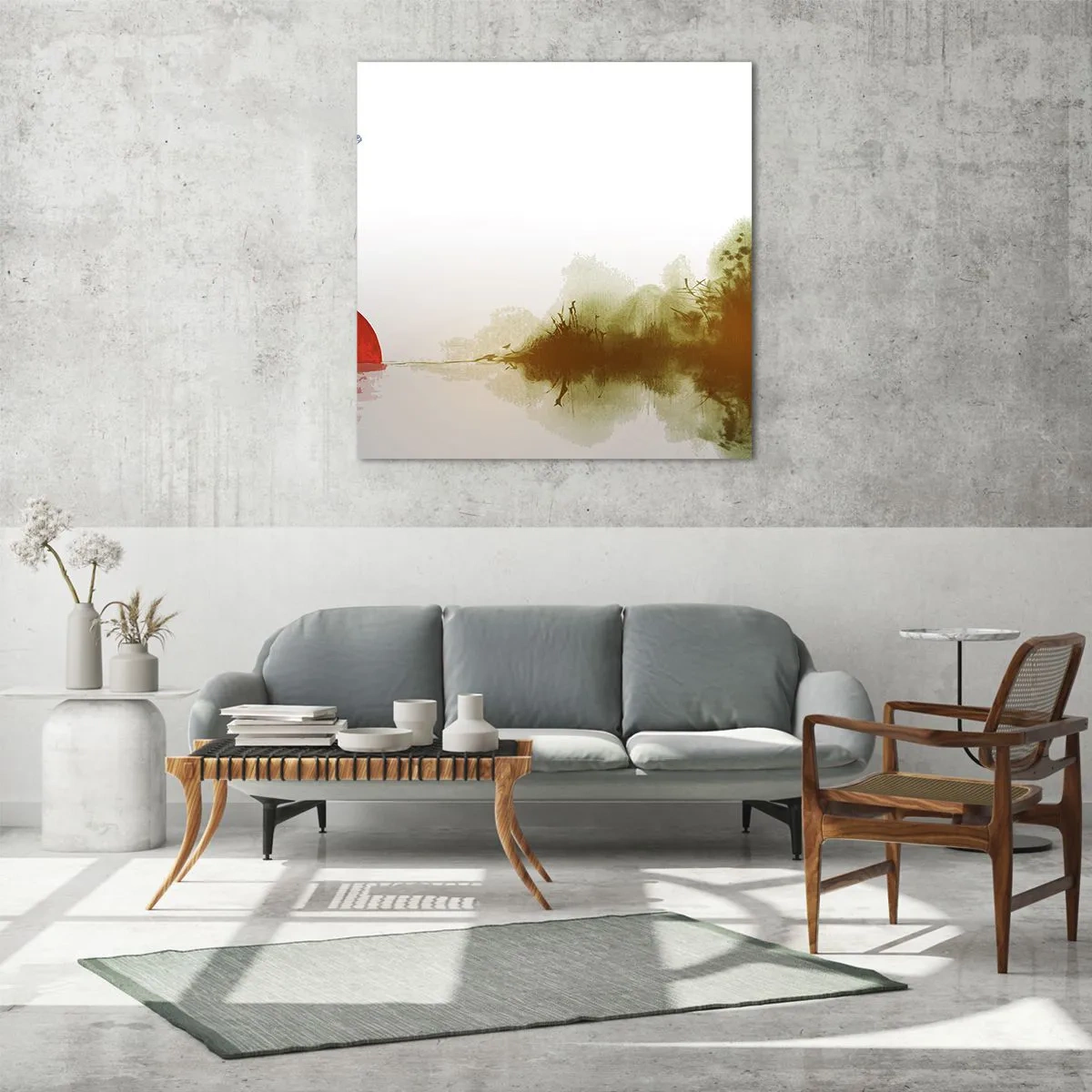 Glasbild - Bild auf glas - Versprechen der Ruhe - 40x40 cm