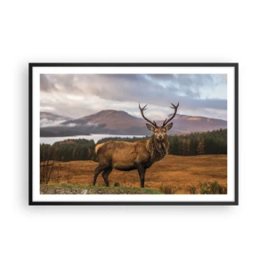 Poster in einem schwarzem Rahmen - Die Majestät der Natur - 91x61 cm