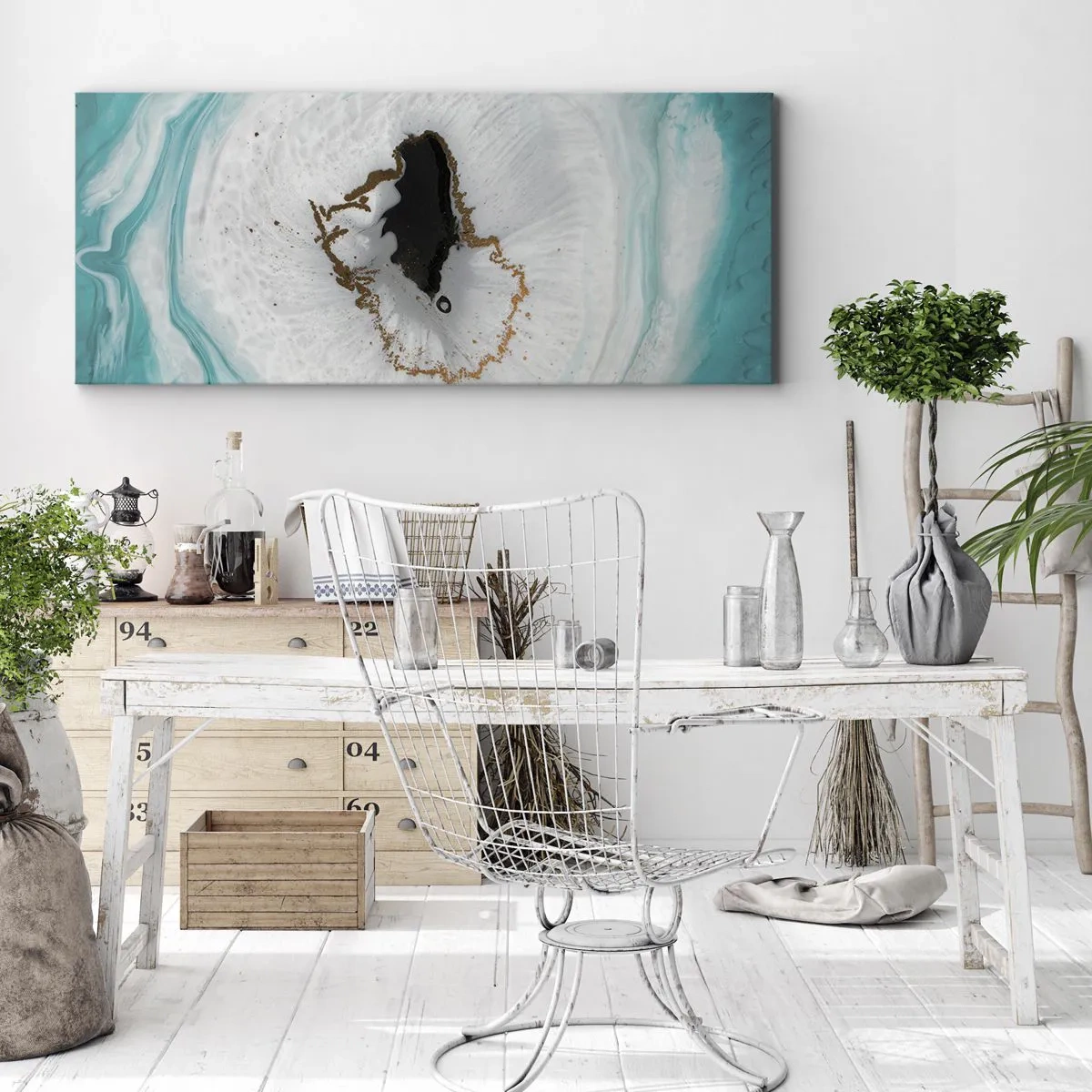 Bild auf Leinwand - Leinwandbild - Nach Innen eindringen - 100x40 cm