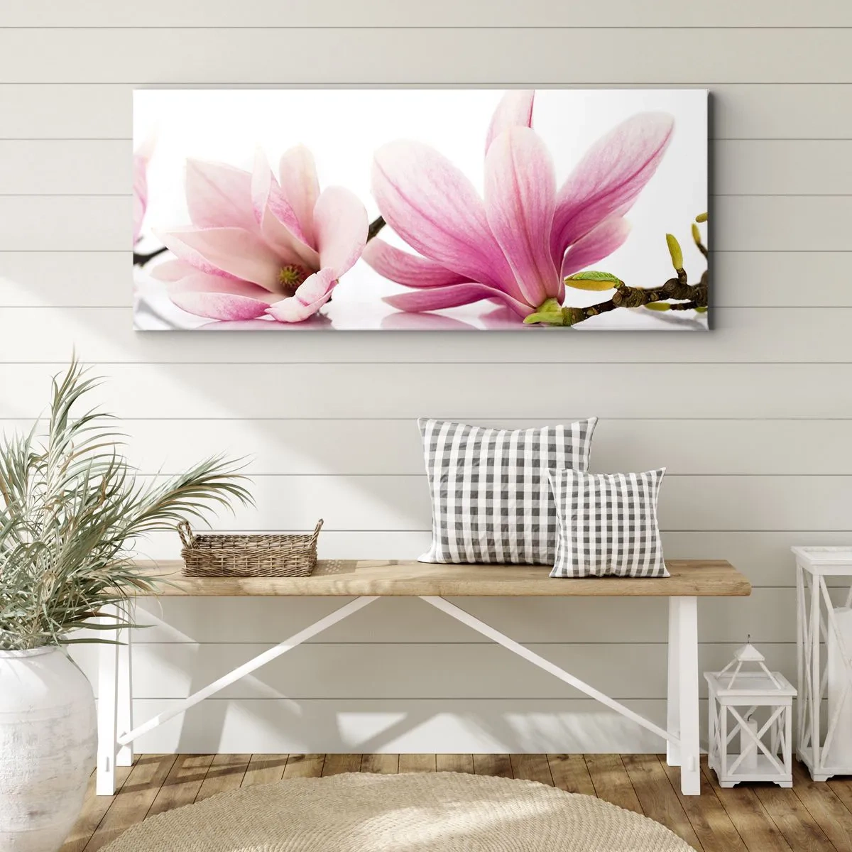 Bild auf Leinwand - Leinwandbild - Zart wie ein Frühlingswind - 100x40 cm