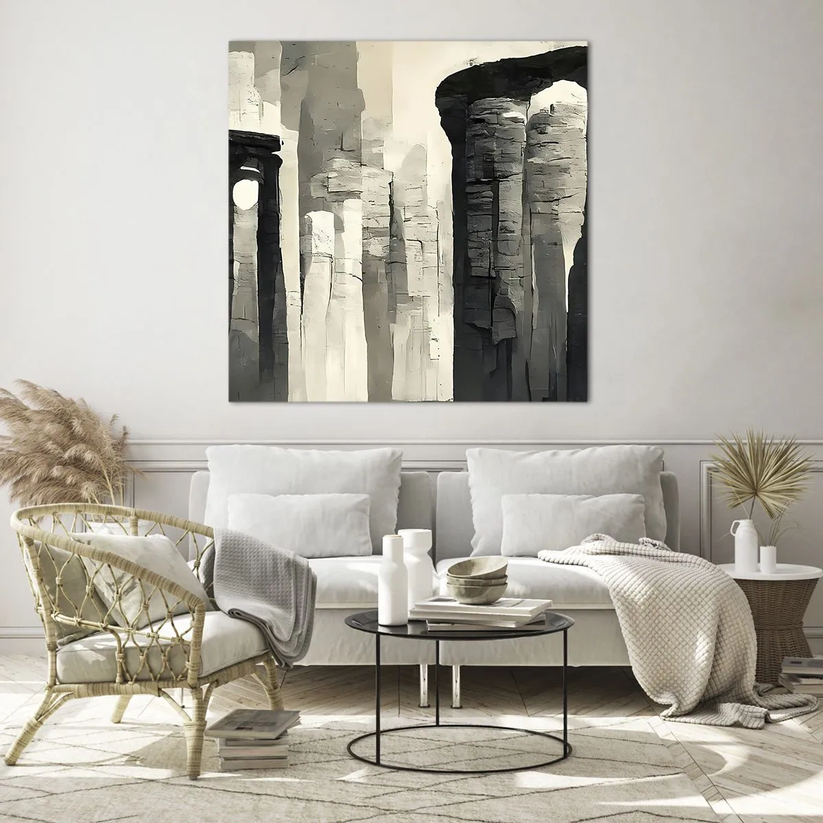 Glasbild - Bild auf glas - Majestät der Antike - 60x60 cm