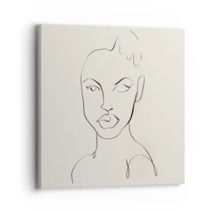 Bild auf Leinwand - Leinwandbild - Umriss der Sinnlichkeit - 30x30 cm