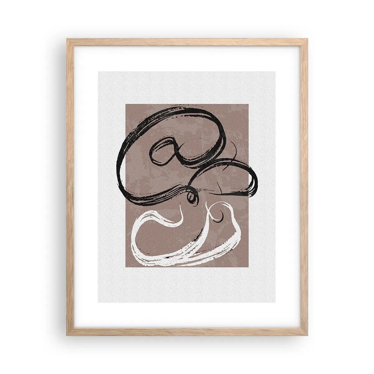 Poster in einem Rahmen aus heller Eiche - Komposition – die Suche nach Fülle - 40x50 cm