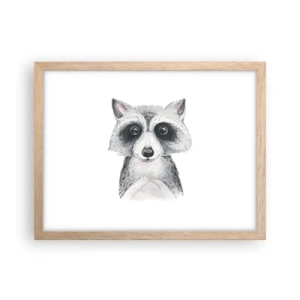 Poster in einem Rahmen aus heller Eiche - Ein Moment zum Bewegen - 40x30 cm