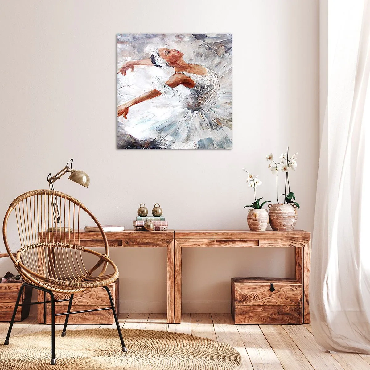 Bild auf Leinwand - Leinwandbild - Zart und leicht wie Tüll - 30x30 cm