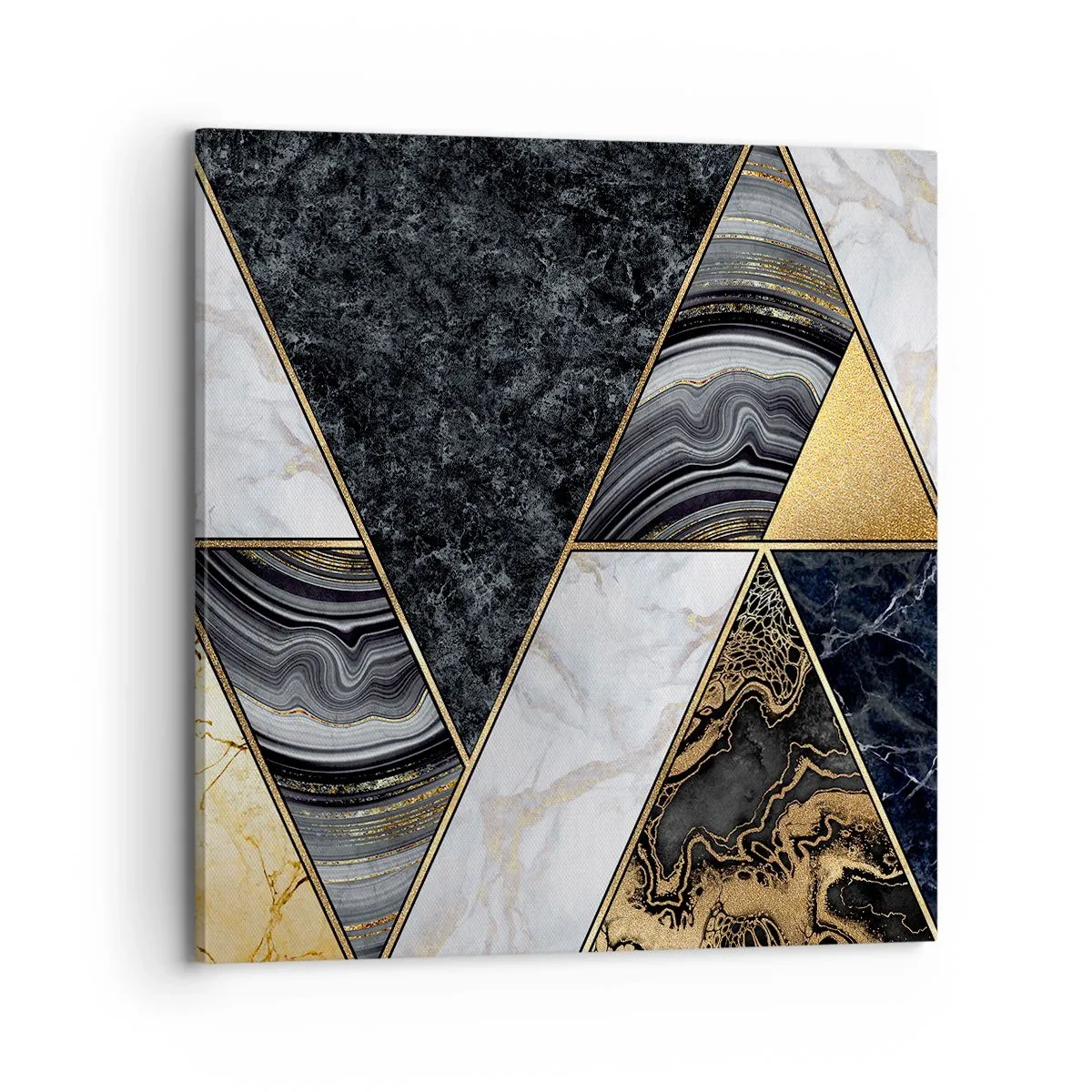 Bild auf Leinwand - Leinwandbild - Stein um Stein - 70x70 cm