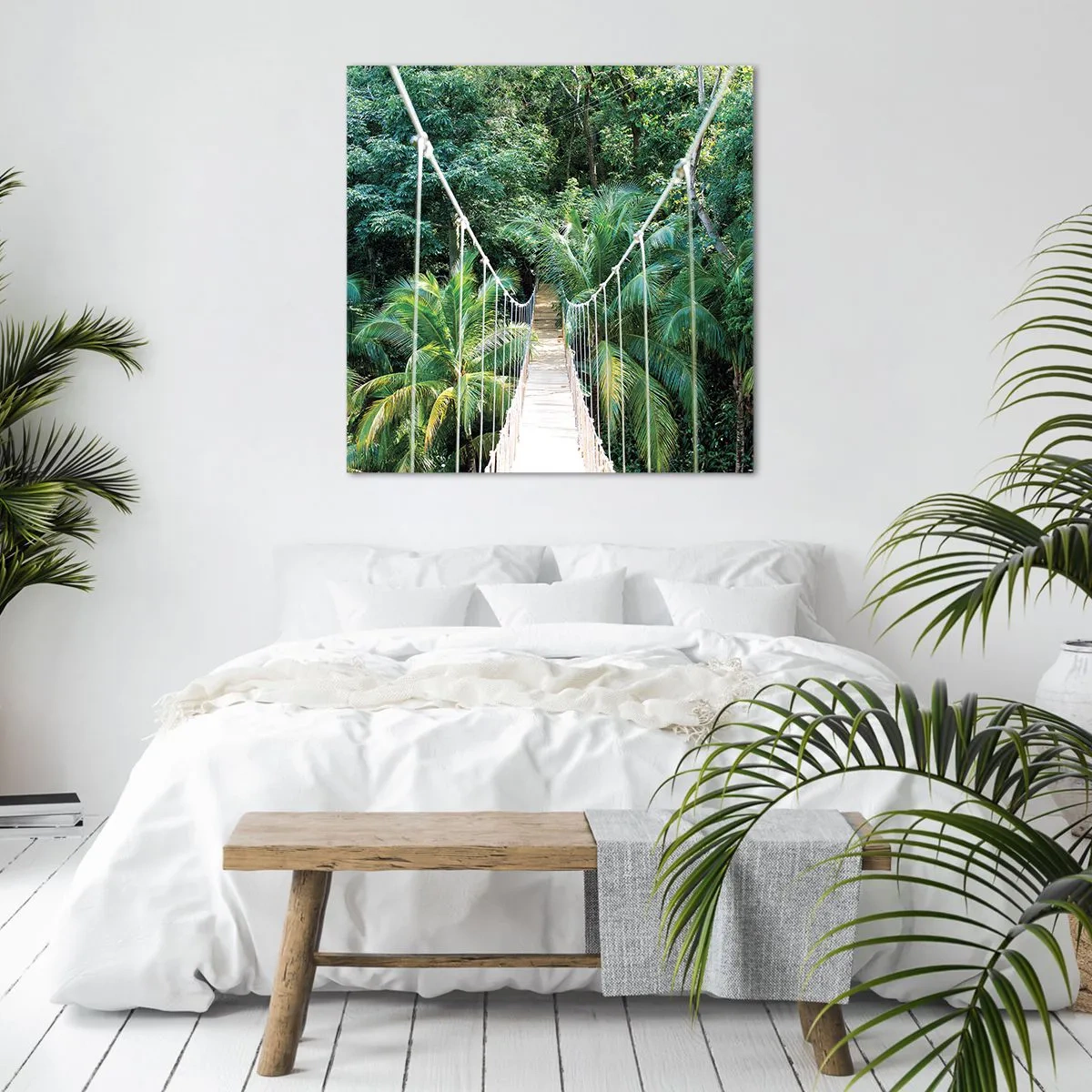 Bild auf Leinwand - Leinwandbild - Willkommen im Dschungel! - 70x70 cm