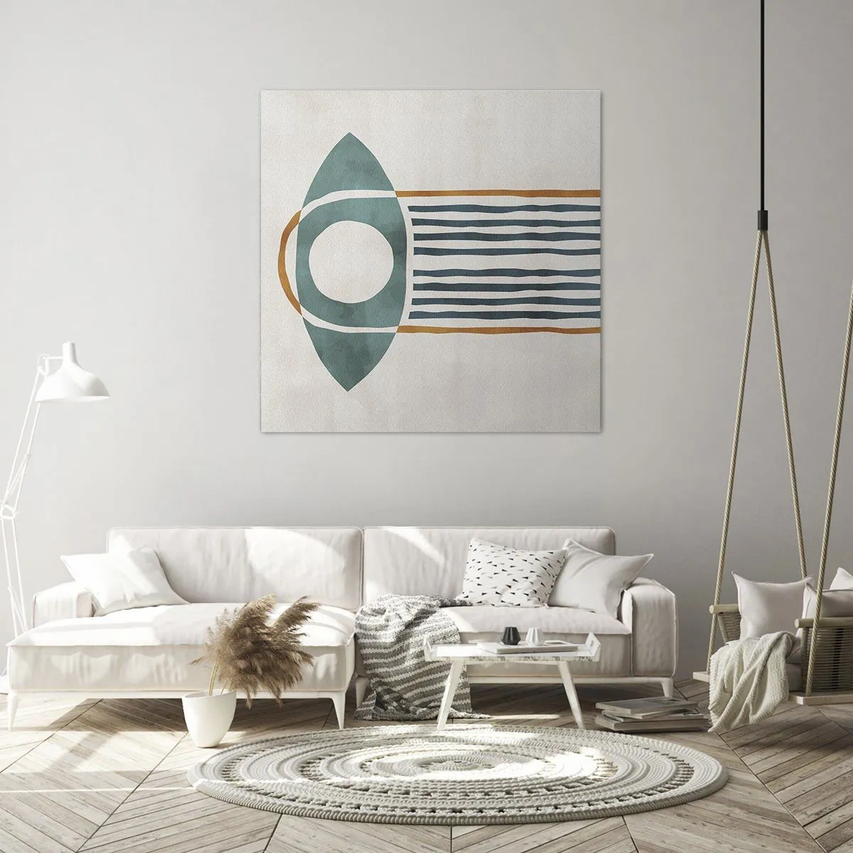 Bild auf Leinwand - Leinwandbild - Zeichen und Rituale - 60x60 cm