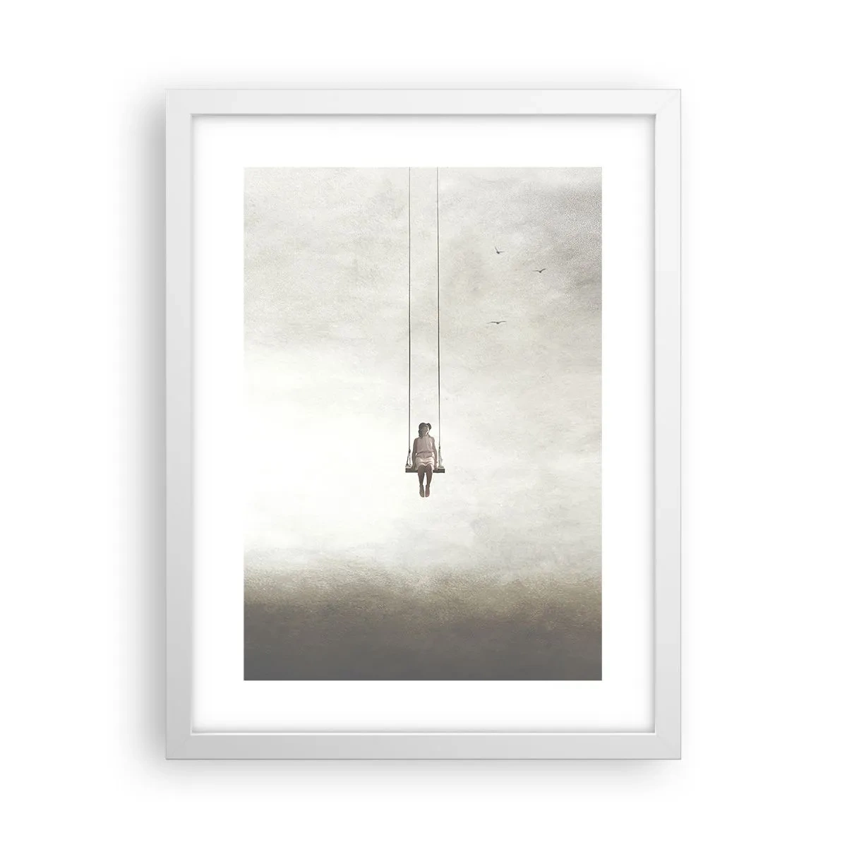 Poster in einem weißen Rahmen - Ein Kind in uns - 30x40 cm