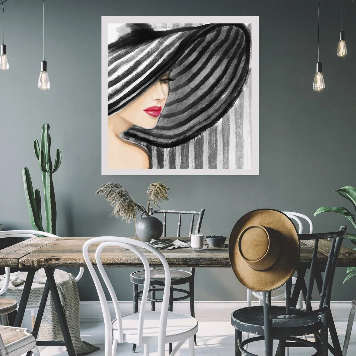 Poster - Wo soll ich dich finden? - 40x40 cm