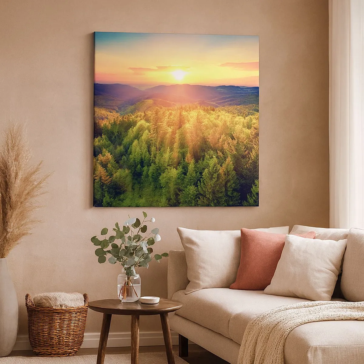 Bild auf Leinwand - Leinwandbild - Scheitelpunkte und Spitzen - 30x30 cm