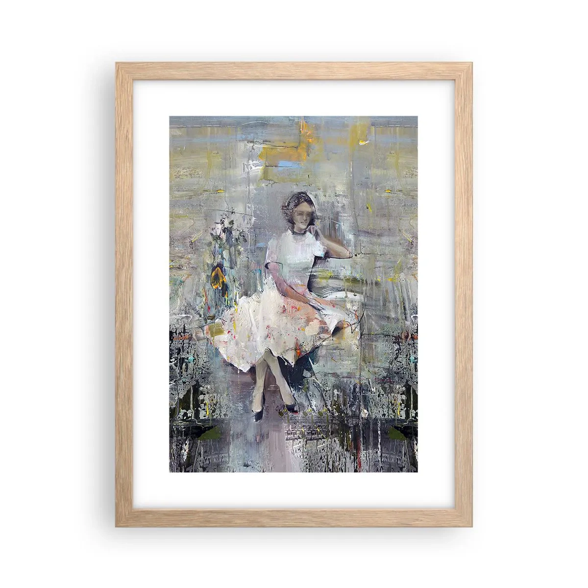 Poster in einem Rahmen aus heller Eiche - Klassisch und modern - 30x40 cm