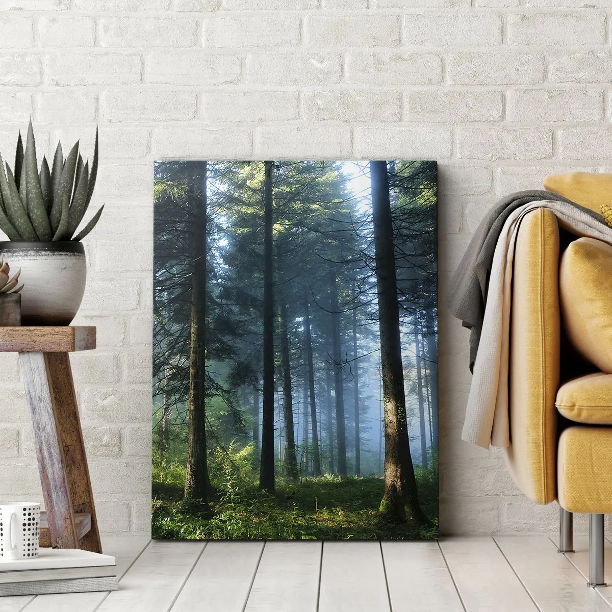 Bild auf Leinwand - Leinwandbild - Strahlend am Morgen - 55x100 cm