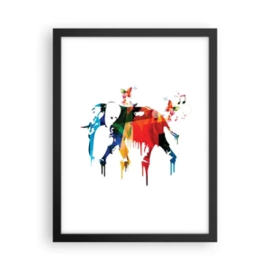 Poster in einem schwarzem Rahmen - Jeder kann tanzen - 30x40 cm