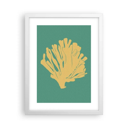 Poster in einem weißen Rahmen - Unterwasserwaldbusch - 30x40 cm